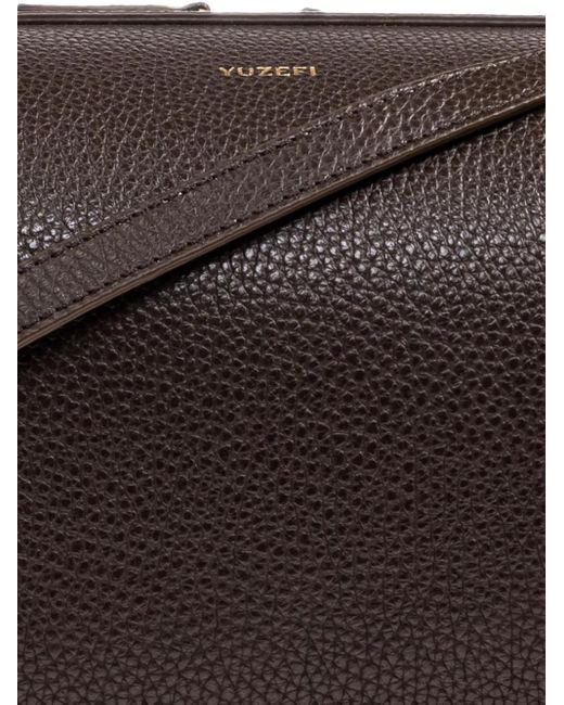 Yuzefi Brown Brioche Pouch Schultertasche