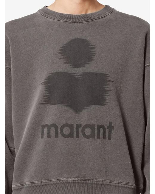 Isabel Marant Gray Mobyli Cotton Sweatshirt