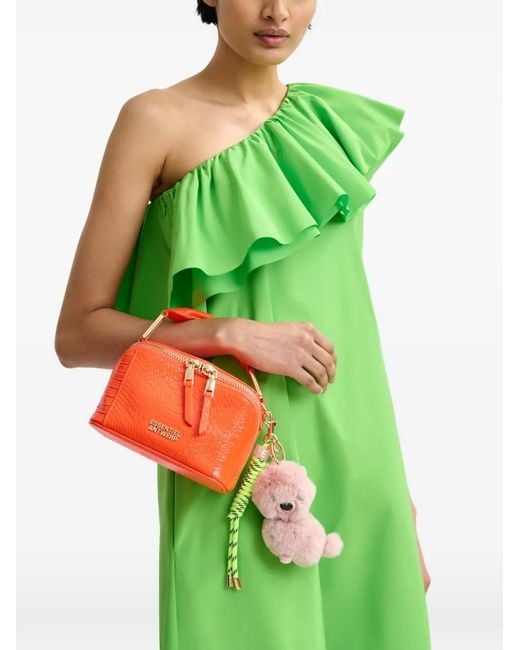 Essentiel Antwerp Green "Juicer" Asymmetric Ruffle Dress
