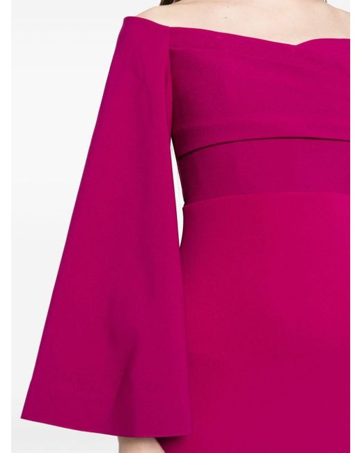 Solace London Pink Schulterfreies The Eliana Abendkleid