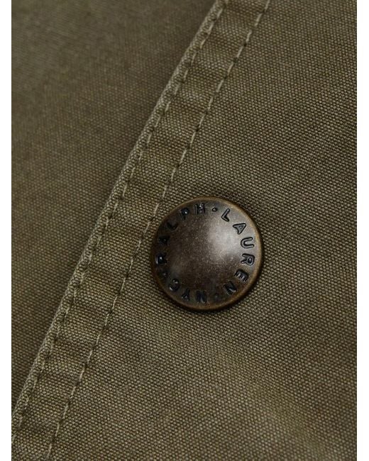 Polo Ralph Lauren Green Corduroy-Collar Field Jacket