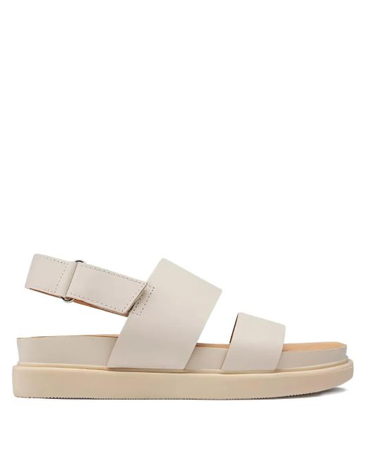 Vagabond White Erin Double-Strap Platform Sandals