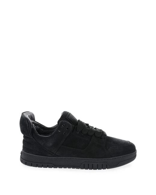1989 STUDIO Black Low-Top Lace-Up Sneakers for men