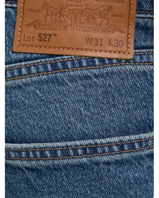 Levi's Blue 527 Five-Pocket Jeans for men