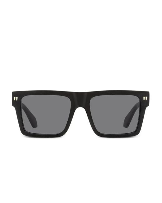 Off-White c/o Virgil Abloh Gray Lawton Square-Frame Sunglasses