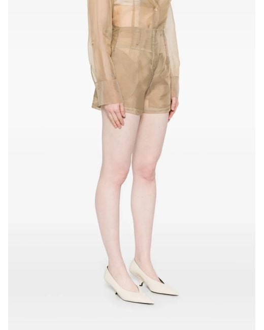 Frankie Shop Natural Lise Shorts