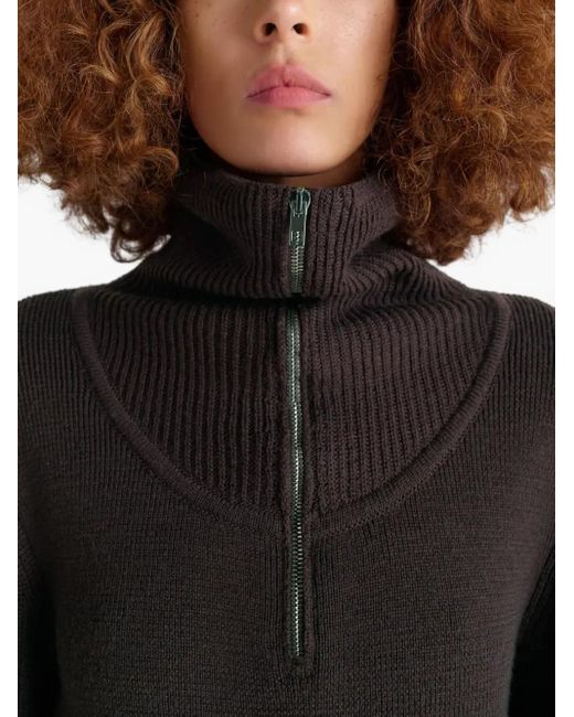 Lemaire ハーフジップ セーター Black