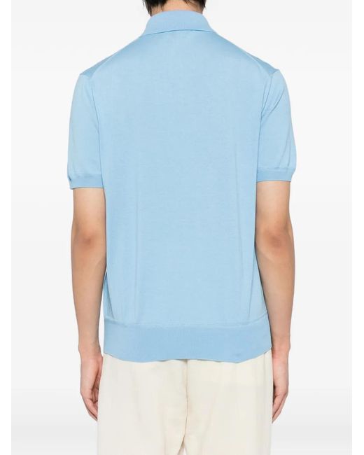 Tom Ford Blue Pure Cotton Polo for men