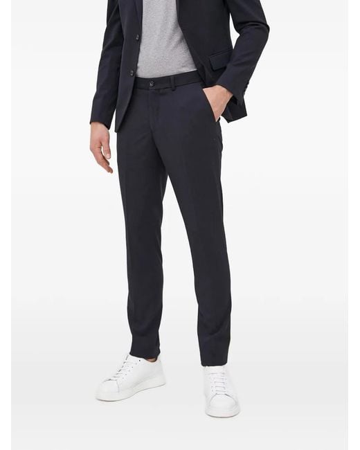 Lindbergh Blue Button-Up Suit for men