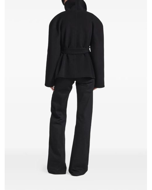 Balenciaga Black Belted Wrapped Jacket