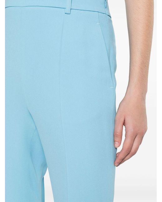 Ermanno Scervino Blue High-waist Tailored Palazzo Trousers