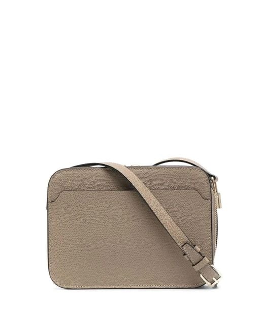 Valextra Gray Umhängetasche Aus Leder
