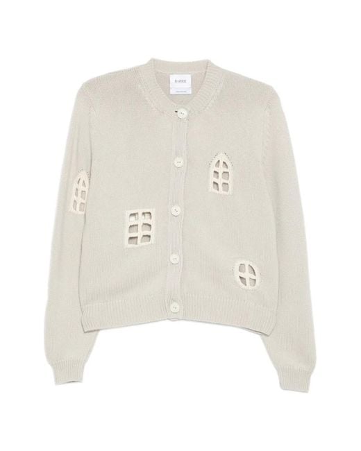 Barrie White Openwork Motif Cardigan