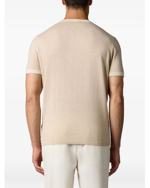 Brooks Brothers Natural Organic Cotton-Linen T-Shirt for men