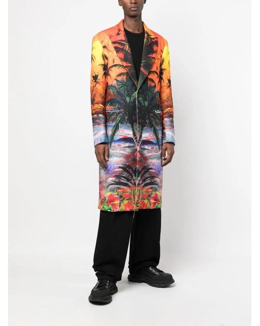 Philipp Plein Multicolor Coat for men