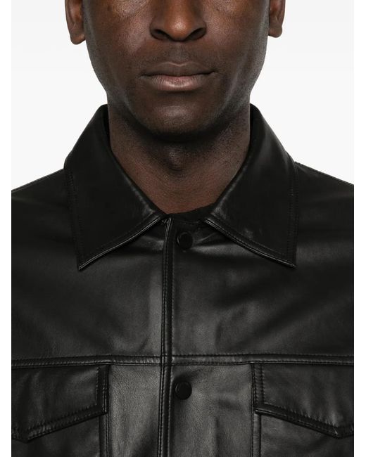 Emporio Armani Black Button Pocket Jacket for men