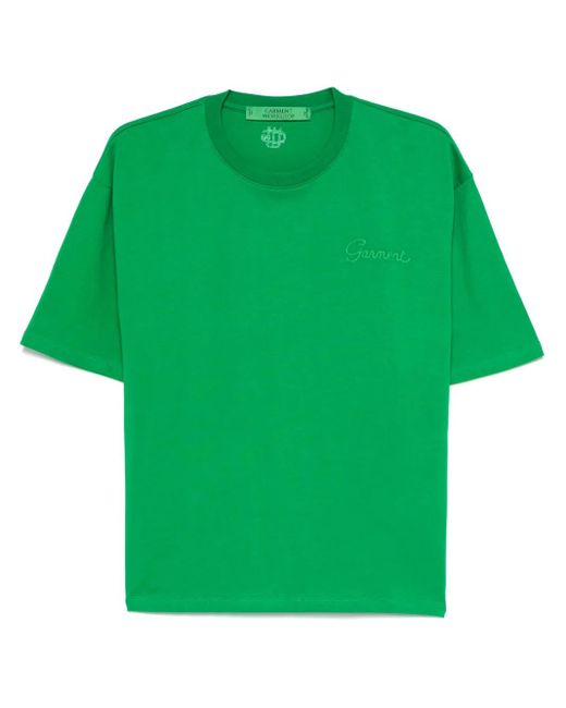 メンズ GARMENT WORKSHOP ロゴ Tシャツ Green