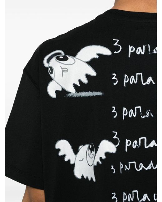 X Edgar Plans t-shirt en coton 3.PARADIS pour homme en coloris Black