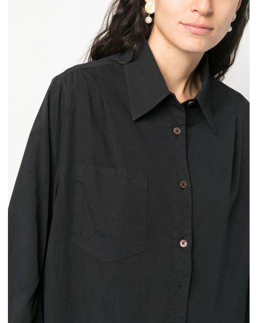 Our Legacy Black Oversized Long-Sleeve Shirt
