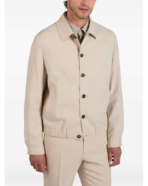 Slowear Natural Summertime Tailored Blouson Jacket for men