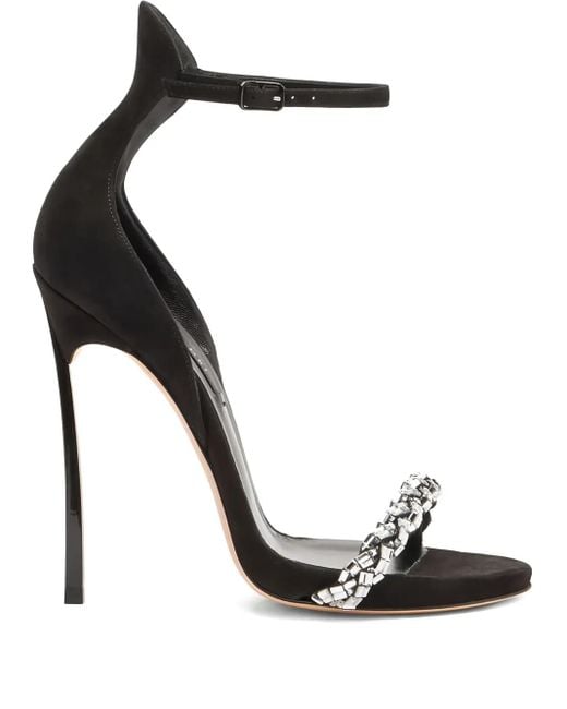 Casadei Cappa Blade 120mm サンダル Black