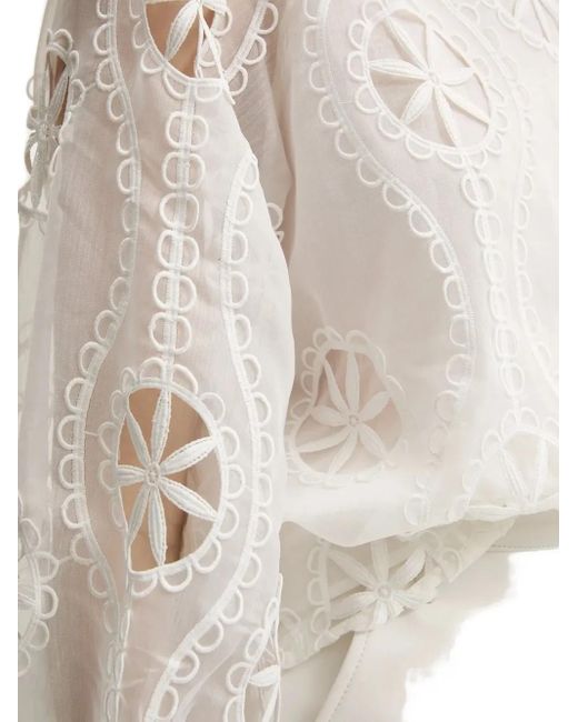 Bardot エンブロイダリーブラウス White