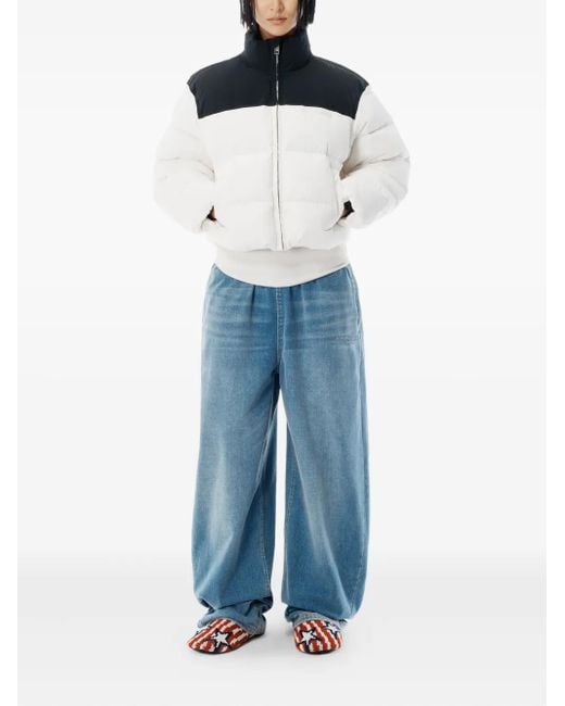 Alexander Wang Black Cropped Puffer Jacket