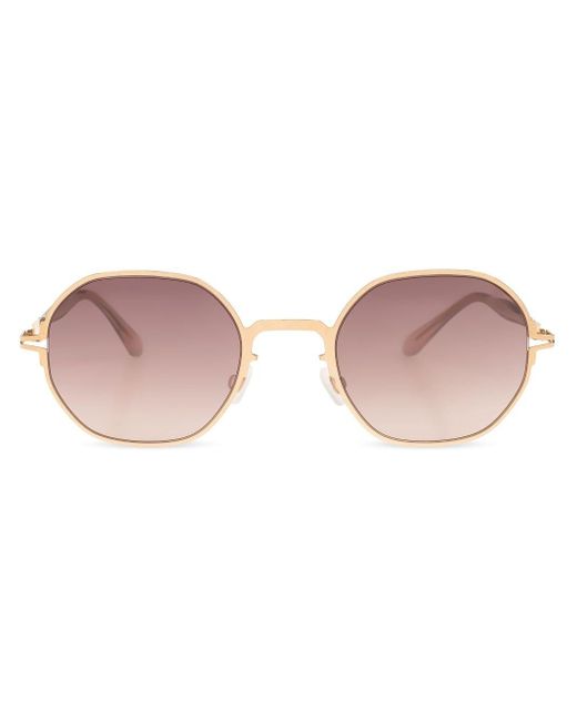 Mykita Pink Santana Oval-frame Sunglasses