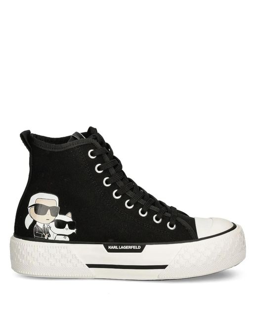 Karl Lagerfeld Black Kampus Max Iii Sneakers