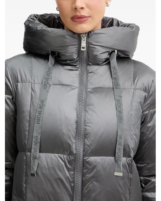 Mos Mosh Gray Mmnova Hooded Quilted Coat