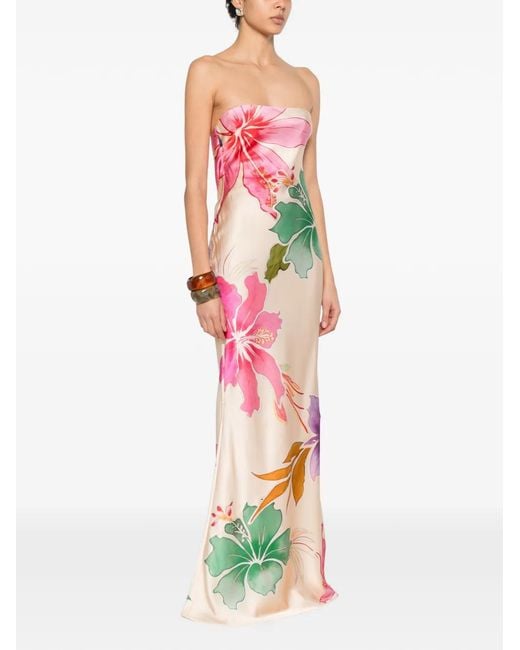retroféte White Floral Maxi Dress