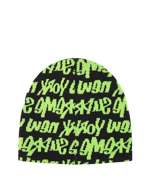Supreme Green Fat Tip Beanie for men