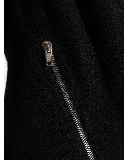 Chaqueta con cuello alto Rick Owens de color Black