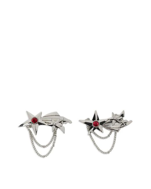 Chopova Lowena White Shooting Star Hair Clips