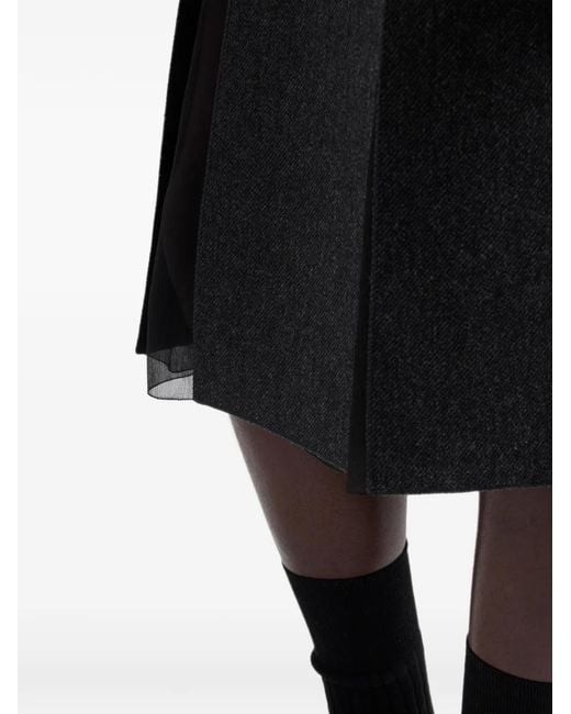 Prada Wollen Midi-Rok in het Black
