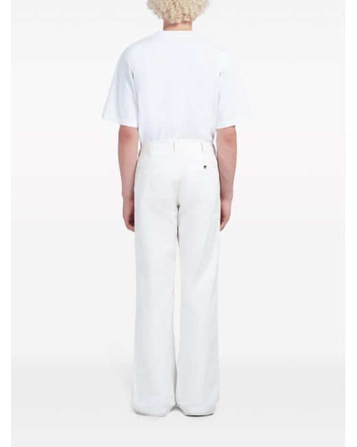 Marni Jeans Met Wijde Pijpen in het White voor heren