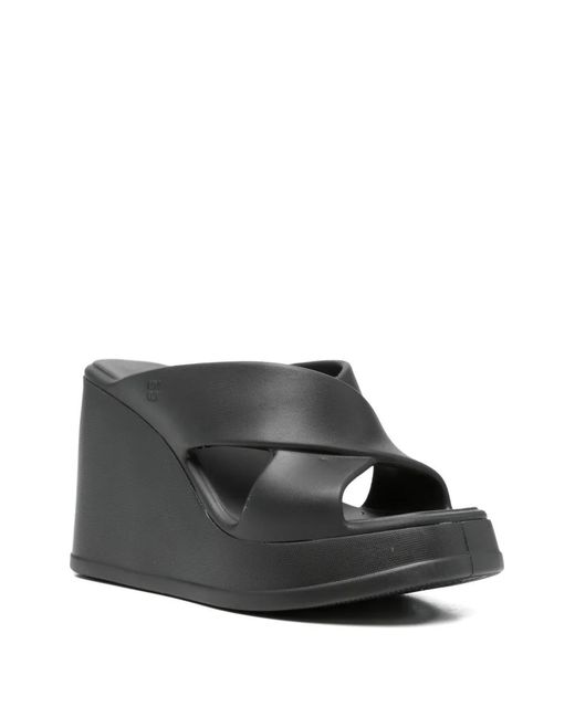 Melissa Black Crossover-Strap Sandals