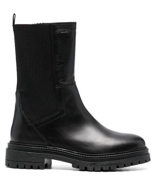 Geox Iridea Abx 55mm Heel Boots in Black | Lyst