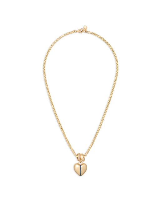 Roxanne Assoulin Metallic Heart-Pendant Necklace