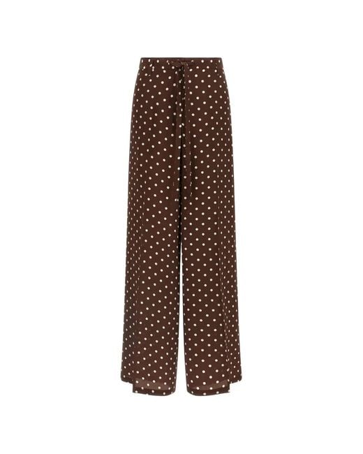 Pantalones Con Motivo De Lunares P.A.R.O.S.H. de color Brown