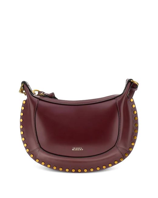 Isabel Marant レディース パープル Oskan スタッズ ショルダーバッグ