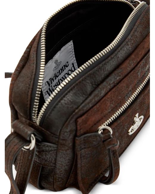 Vivienne Westwood Strukturierte Kuriertasche in Brown für Herren