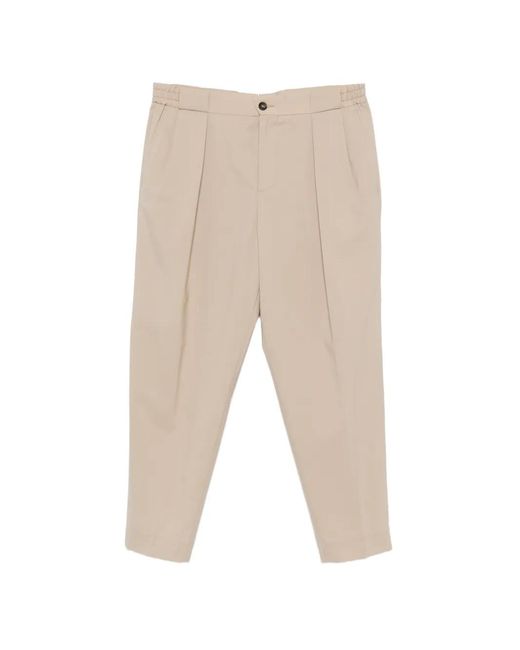 Manuel Ritz White Pantalon À Design Plissé for men