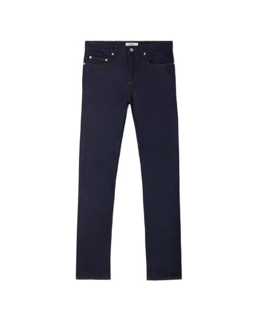 Sandro Blue Jean Slim À Bords Francs for men
