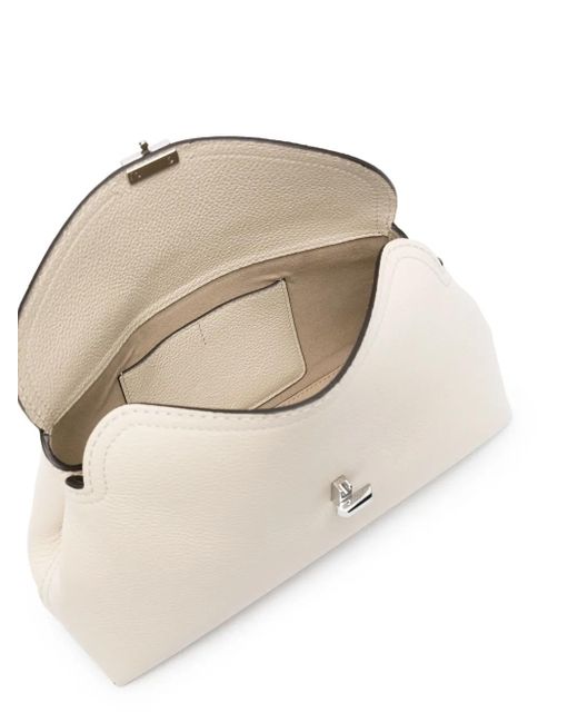 Totême  Natural Grained-Leather T-Lock Shoulder Bag