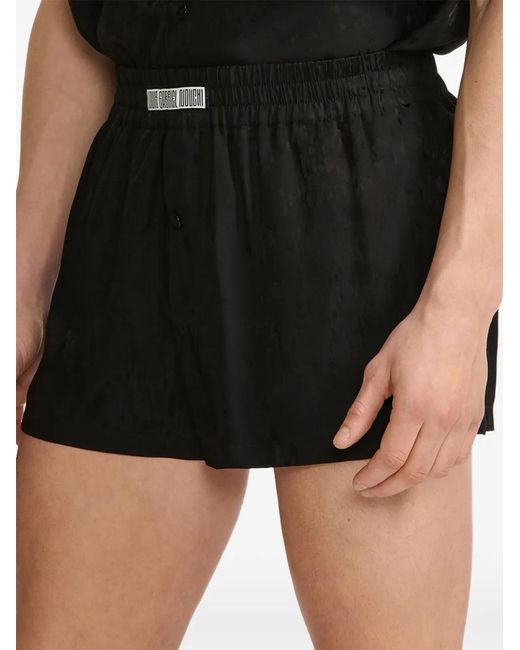 Louis-Gabriel Nouchi Black Short En Jacquard À Patch Logo for men