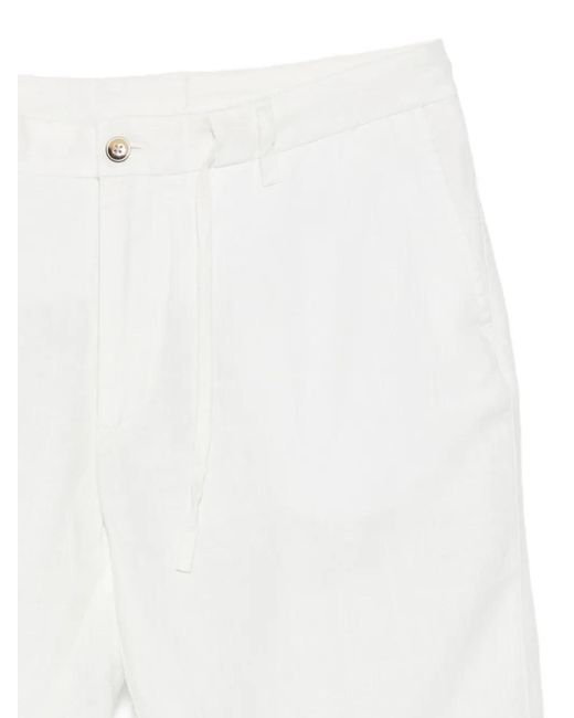 Hackett White Drawstring-Waist Shorts for men