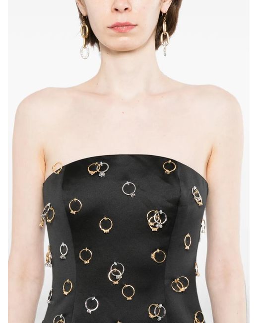 Cynthia Rowley Black Acquire A Ring Mini Dress