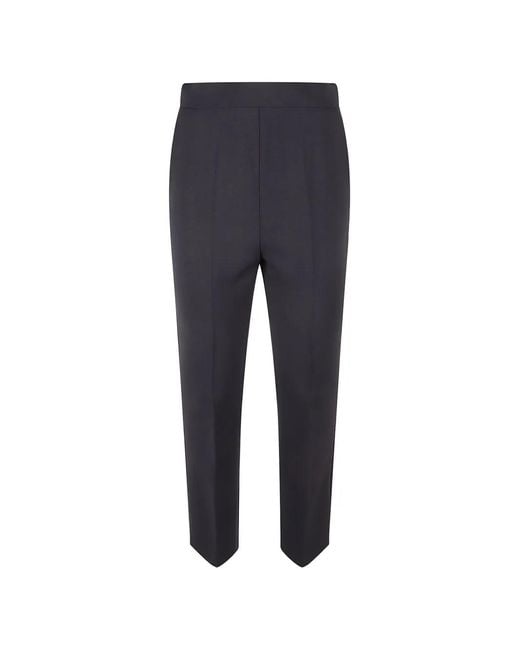 Max Mara Blue Virgin Wool Trousers