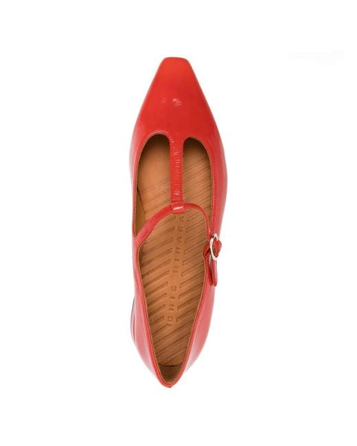 Chie Mihara Red Garich T-Strap Pumps
